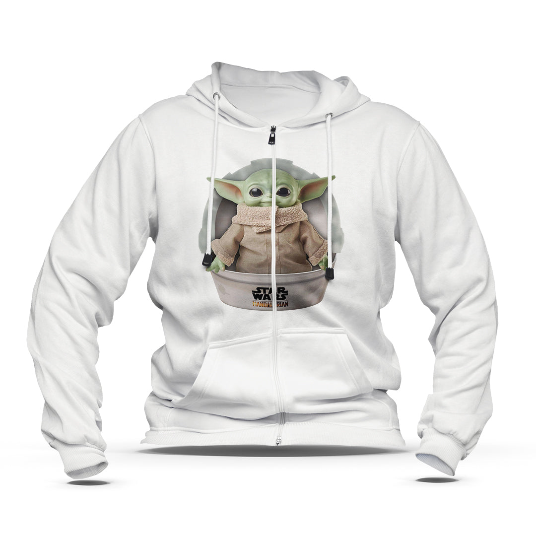 Hoodie zippé enfant Grogu