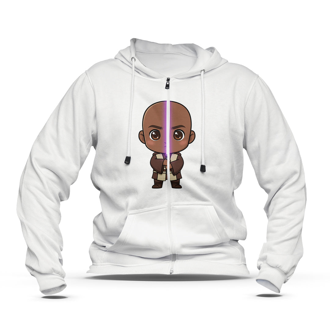 Hoodie zippé enfant Mace Windu