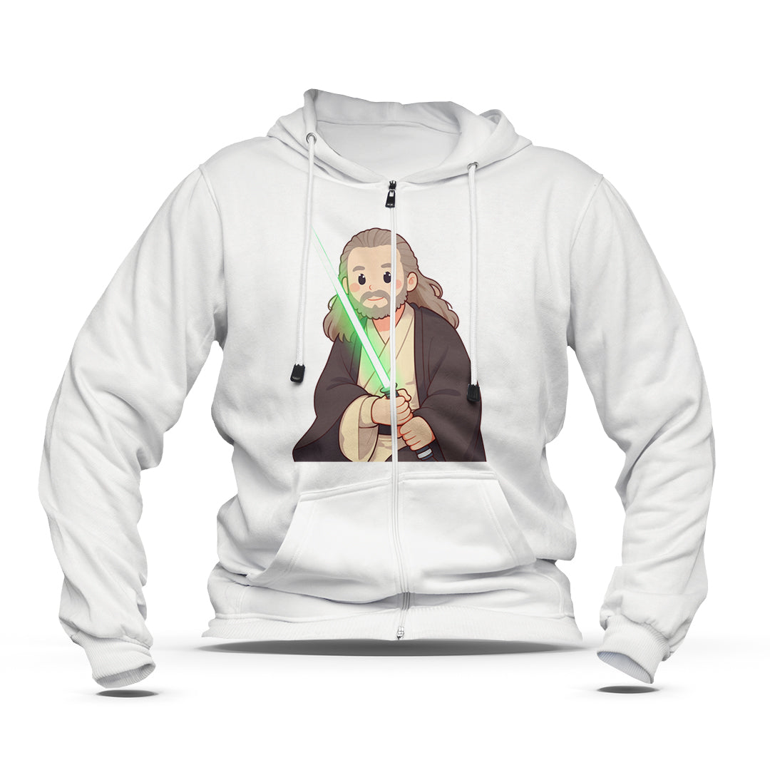 Hoodie zippé enfant Qui-Gon Jinn