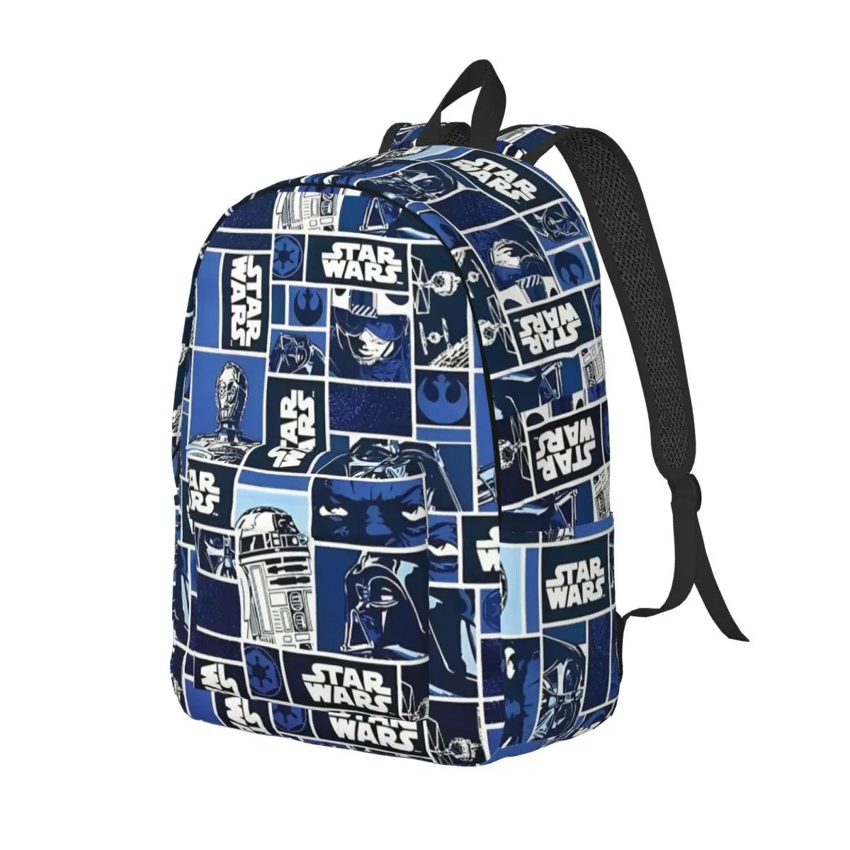 Sac a dos Star Wars robots style BD couleur bleu