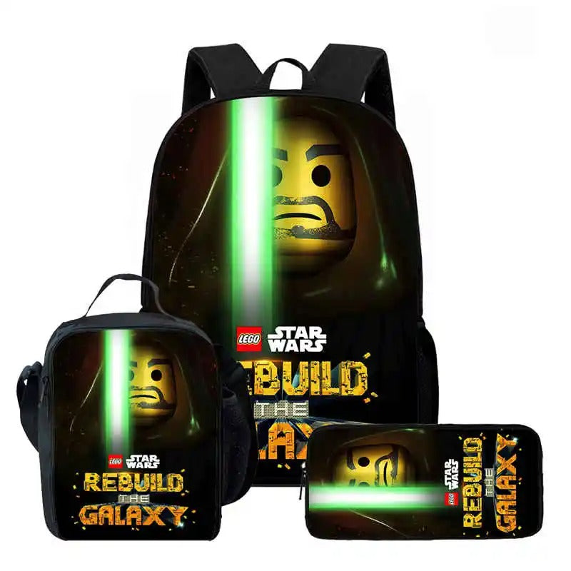 Ensemble cartable lego noir