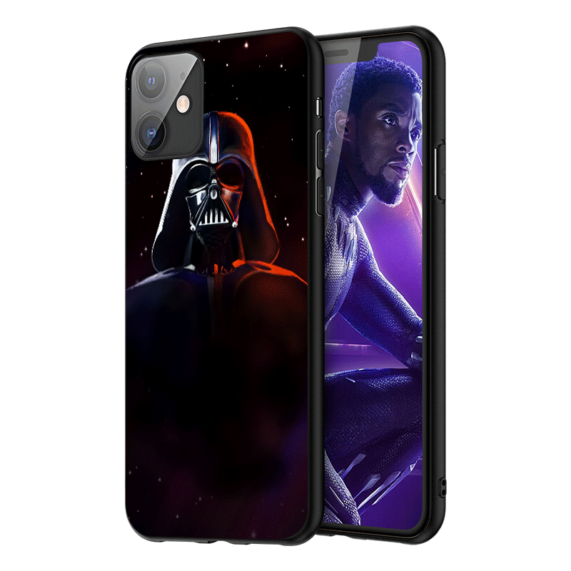 Funda Star Wars para iPhone Vador rojo y azul