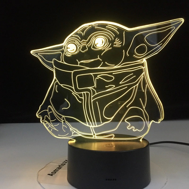 LAMPE STAR WARS BABY YODA ASSIS