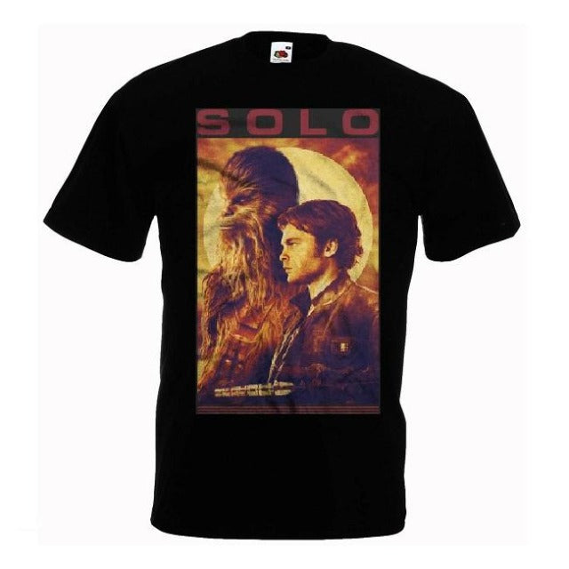 Camiseta Star Wars Chewbacca y Han Solo