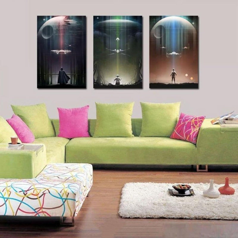 TABLEAU STAR WARS 3 PIÈCES