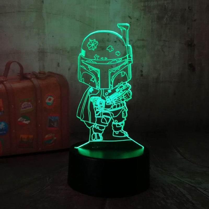 LAMPE STAR WARS MINI BOBA FETT