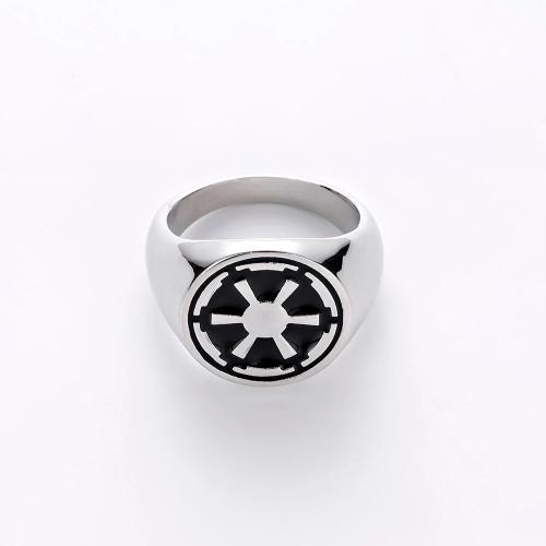 BAGUE STAR WARS NOIR ET ARGENT