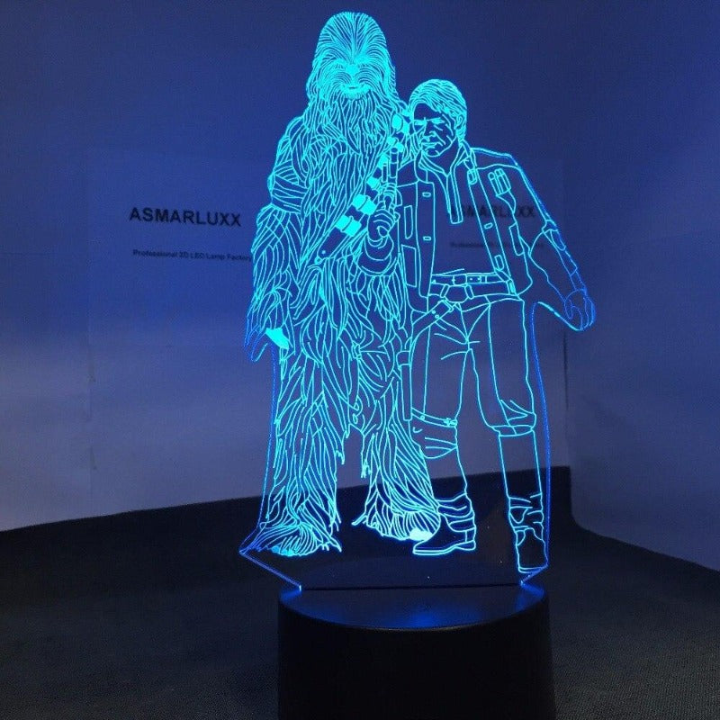 lampe veuleuse star wars illusion 3d