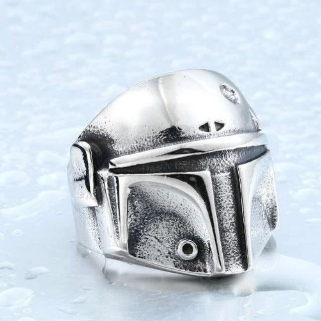 BAGUE STAR WARS CASQUE DE MANDALORIEN