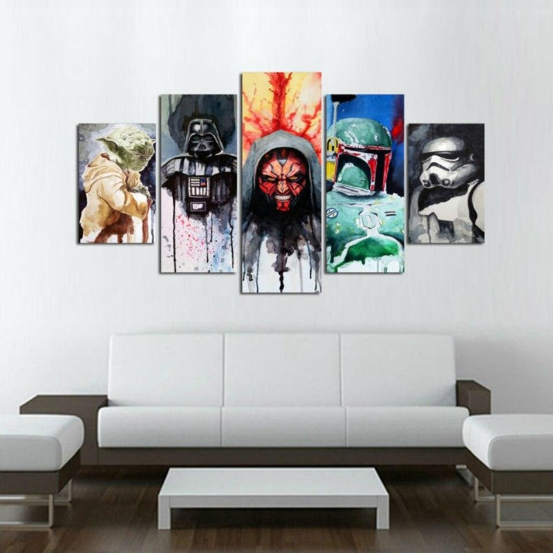 TABLEAU STAR WARS PERSONNAGES MYTHIQUE