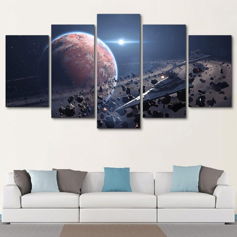 Tableau Morceau Vaisseau Impérial Star Wars