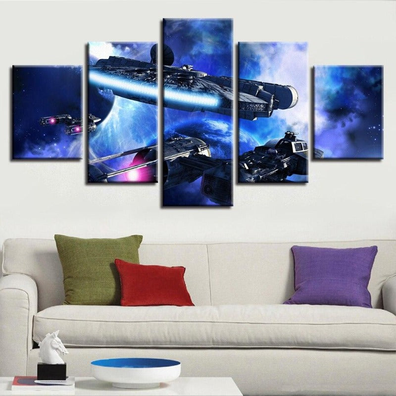 TABLEAU STAR WARS FAUCON MILLENIUM (Y-WING)