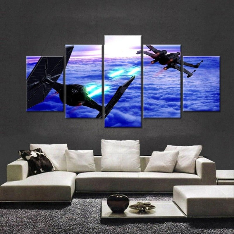 tableau star wars vaisseau