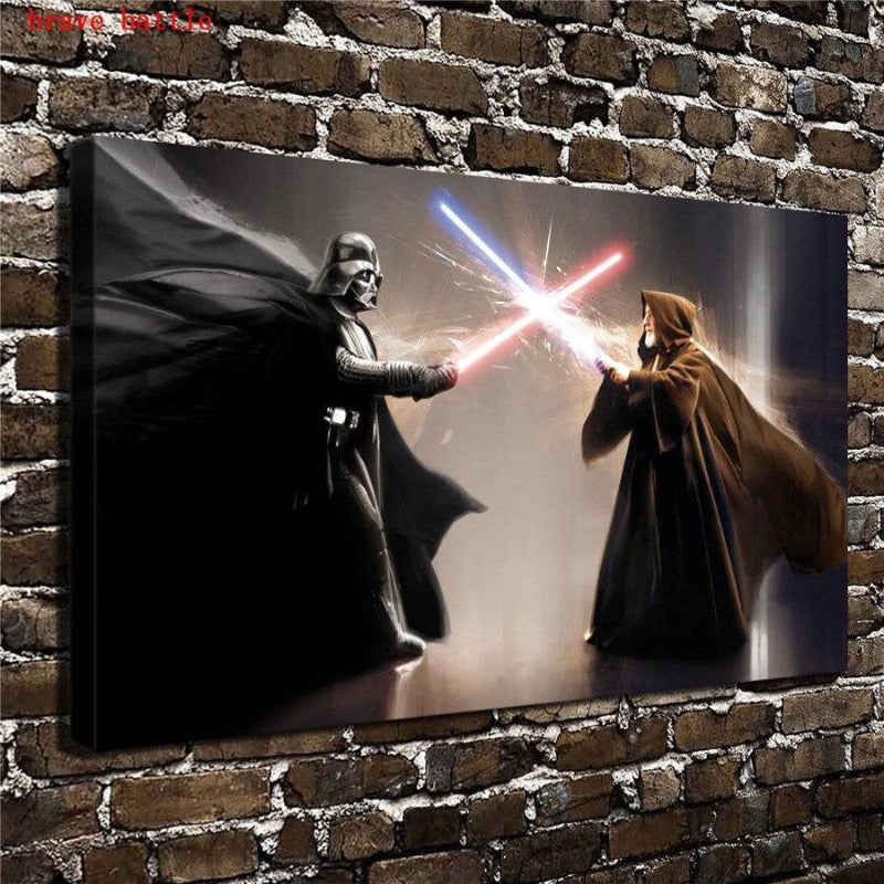 Obi Wan y Darth Vader Cuadro