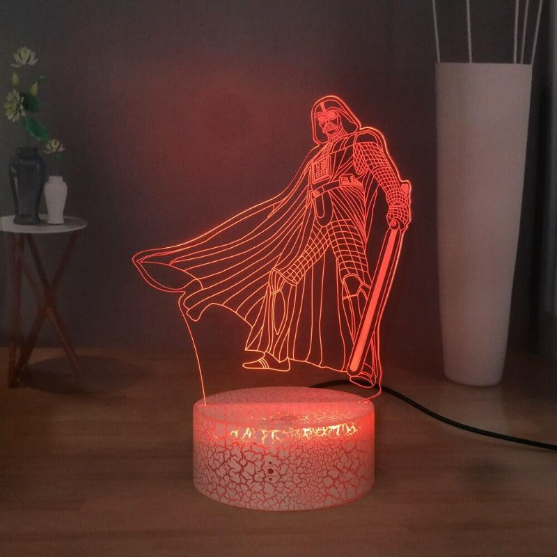 lampe effeet 3d star wars