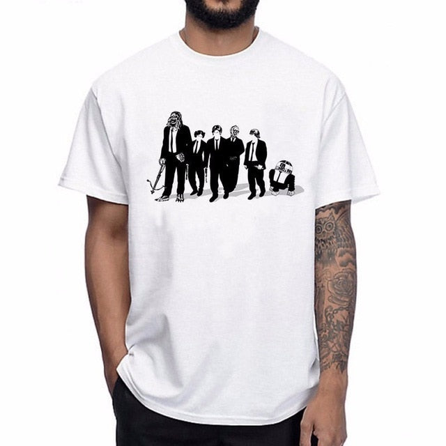 Camiseta Star Wars Personajes con Smoking Humor