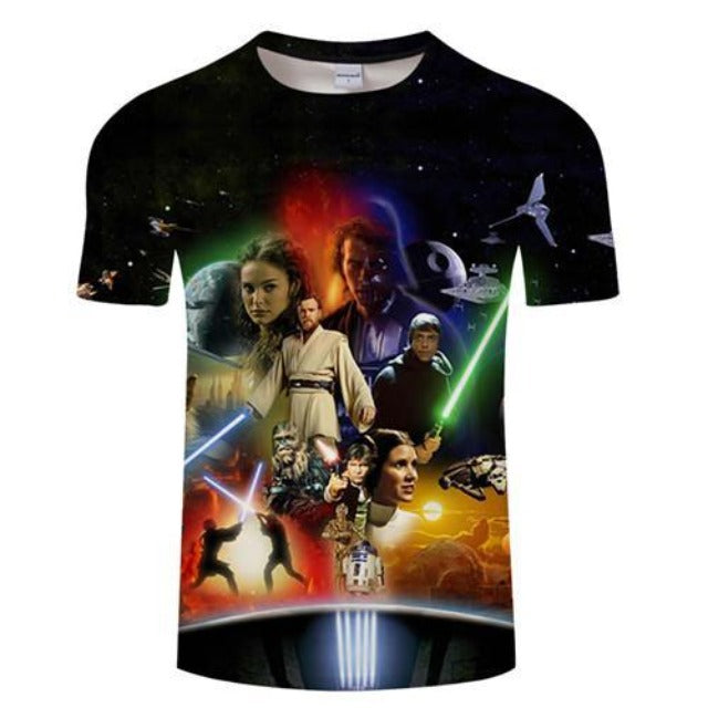 Camiseta Star Wars Compilación de Personajes