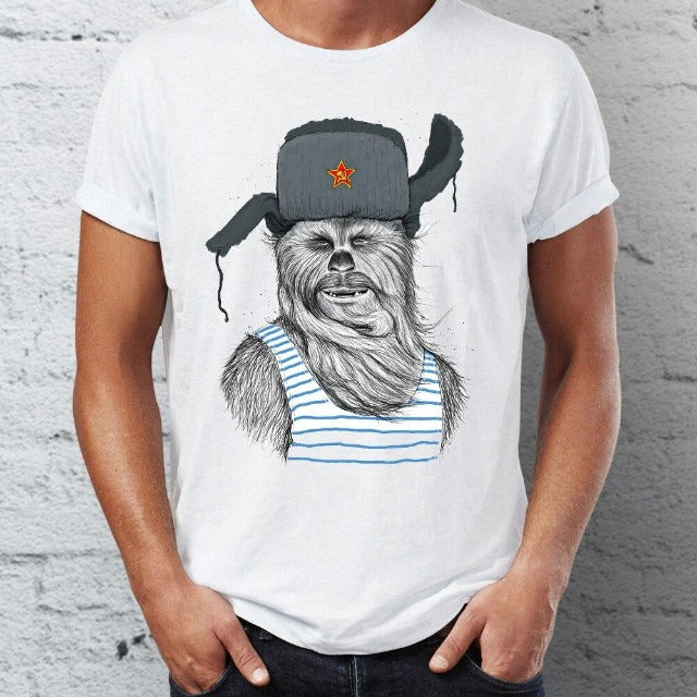 T-SHIRT STAR WARS CHEWIE AVEC BONNET