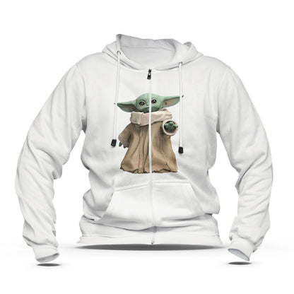 Hoodie zippé Bébé Yoda