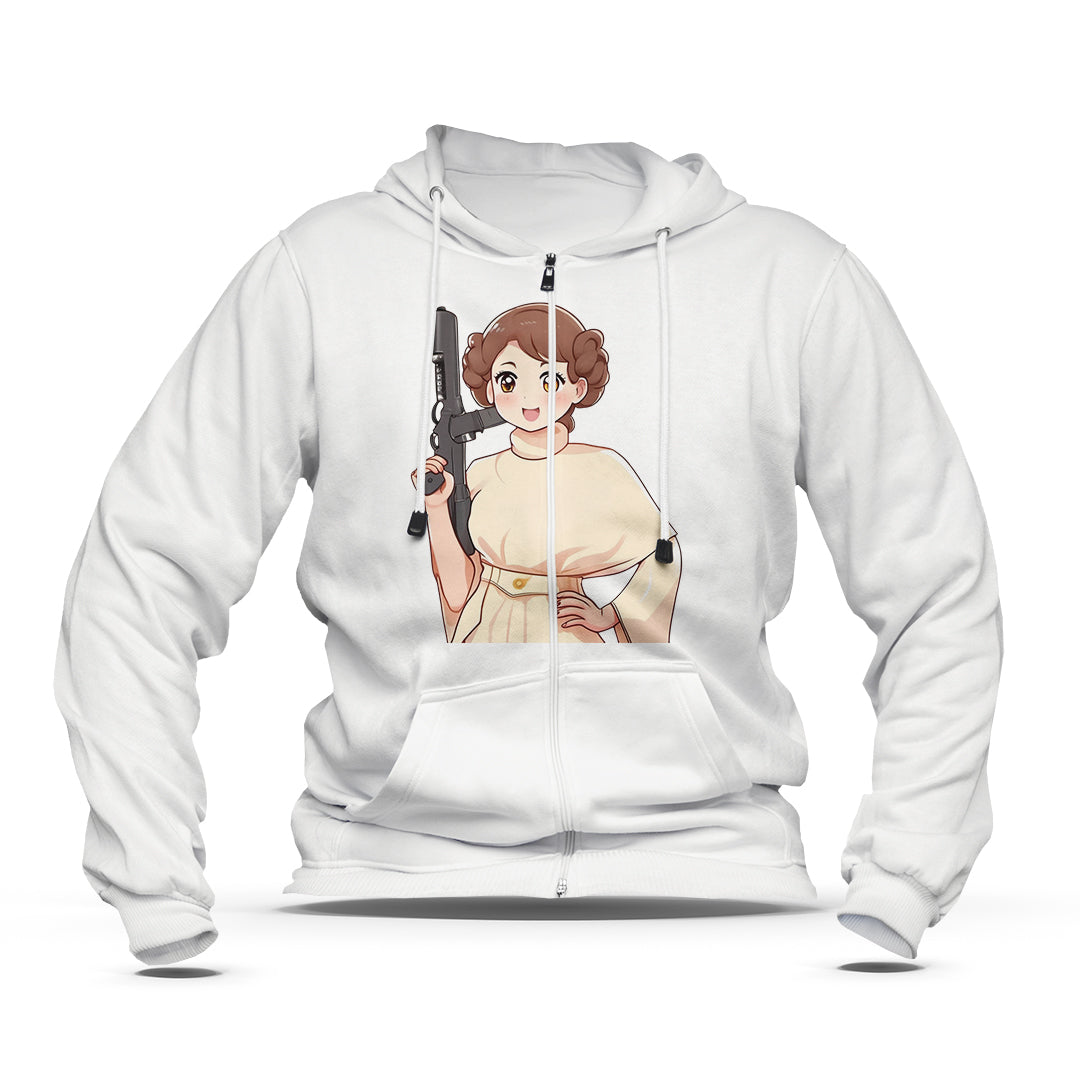 Hoodie zippé enfant Leia