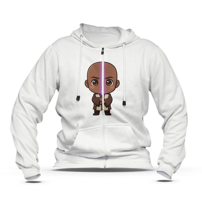 Hoodie zippé enfant Mace Windu