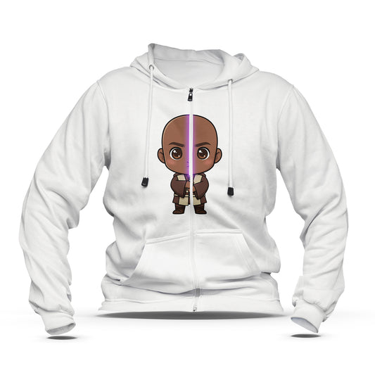 Hoodie zippé enfant Mace Windu