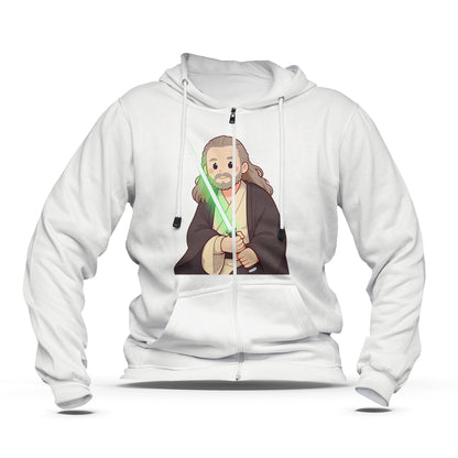 Hoodie zippé enfant Qui-Gon Jinn