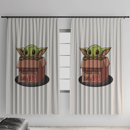 Rideau de chambre Star Wars Bébé Yoda