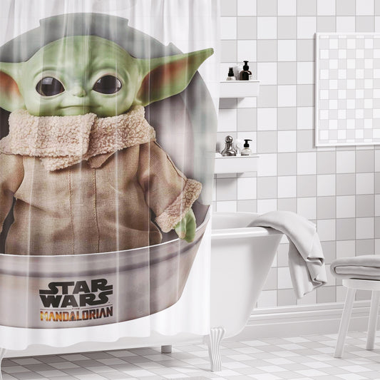 Rideau de douche Grogu