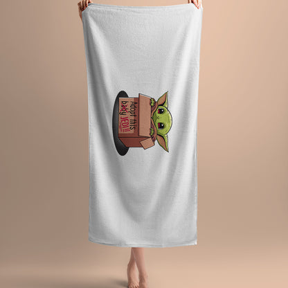 Serviette de bain star wars Bébé Yoda