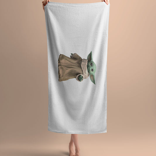 Serviette de bain star wars Grogu