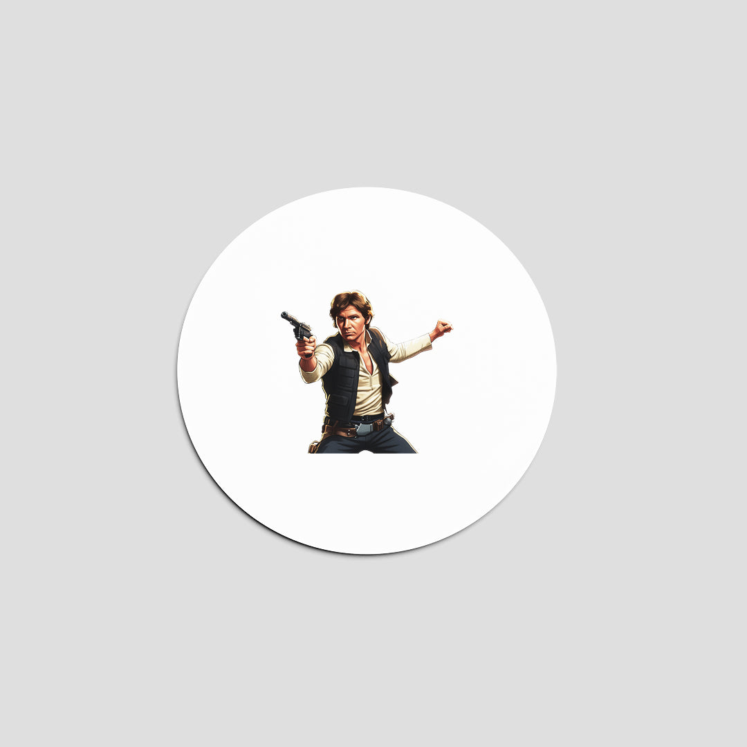 Pegatina de Han Solo de Star Wars