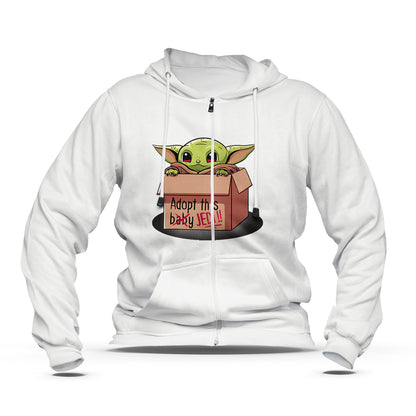hoodie zippé star wars Bébé Yoda