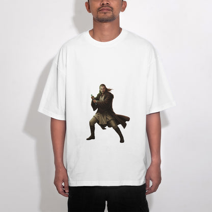 t-shirt oversize star wars qui-gon jinn