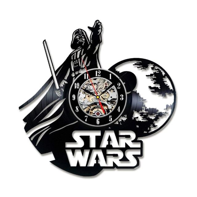 Star Wars Horloge Murale Rétro Art Intérieur, Cadeau D'Anniversaire Cadeau  De Noël,Cadeau Star Wars Homme Enfant Femme Adult[u6279]