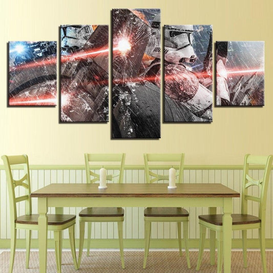Lienzo Star Wars Storm (5 piezas)