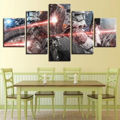 Lienzo Star Wars Storm (5 piezas)