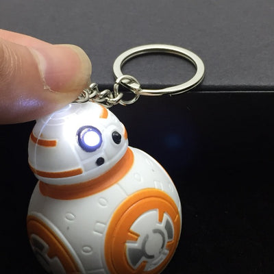 PORTE-CLE STAR WARS<BR> BB-8 (LED BLANCHE)
