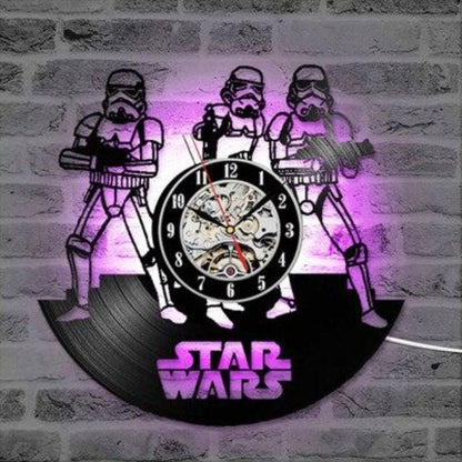 Reloj de pared Star Wars con LED