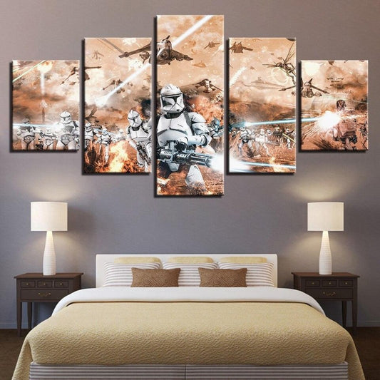 tableau mural star wars troopers