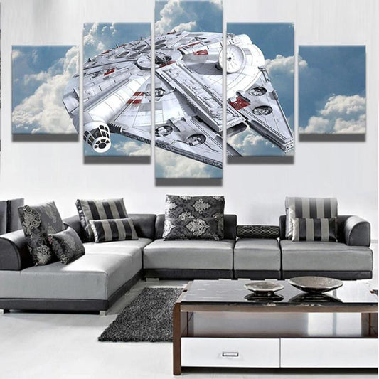tableau star wars faucon millenium
