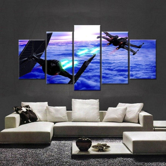 tableau star wars vaisseau