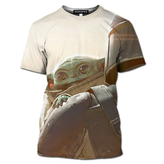 Camiseta Le Petit Yoda con Mandaloriano